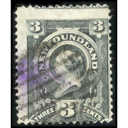 newfoundland stamp 60 queen victoria 3 1890 u vg 002