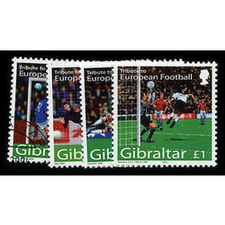 gibraltar stamp 0971 4 tribute to football european 2004