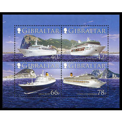 gibraltar stamp 1055a cruise ships 2006