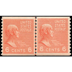 us stamp postage issues 846lpa john quincy adams 1939