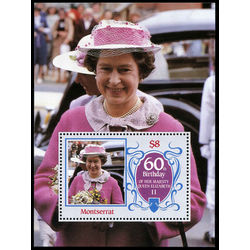 montserrat stamp 604 queen elizabeth ii 1986