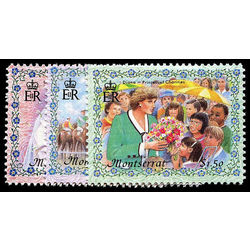 montserrat stamp 962 64 princess diana 1998
