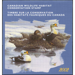 canadian wildlife habitat conservation stamp fwh18 king eider duck 8 50 2002