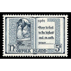 norfolk island stamp 44 book 5 1961