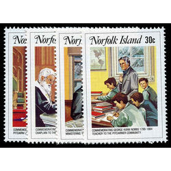 norfolk island stamp 352 5 george hunn nobbs 1984