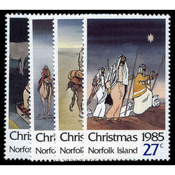 norfolk island stamp 373 6 christmas 1985