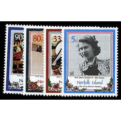 norfolk island stamp 385 8 queen elizabeth ii 60th 1986