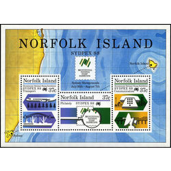 norfolk island stamp 439a sydpex 88 1988