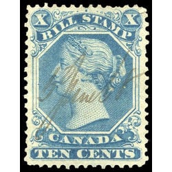canada revenue stamp fb27 second bill issue 10 1865