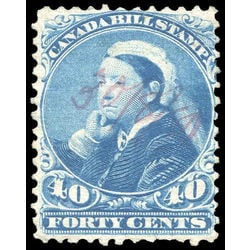 canada revenue stamp fb50 third bill issue 40 1868