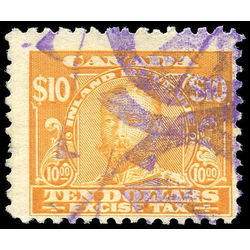 canada revenue stamp fx19 george v excise tax 10 1915