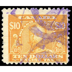 canada revenue stamp fx19 george v excise tax 10 1915