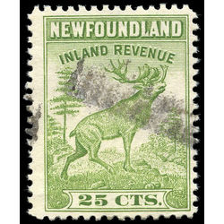 canada revenue stamp nfr38 caribou 25 1942