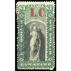 canada revenue stamp ql10 law stamps 1 1864