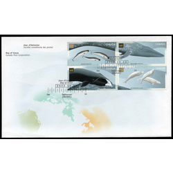 canada stamp 1871a whales 2000 FDC
