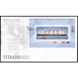 canada stamp 2535 titanic 1 80 2012 FDC