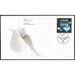 canada stamp 1812 dove hologram 46 1999 FDC