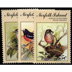 norfolk island stamp 497 9 birds robin 1990
