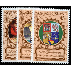 norfolk island stamp 517 9 500th anniv discovery america 1992