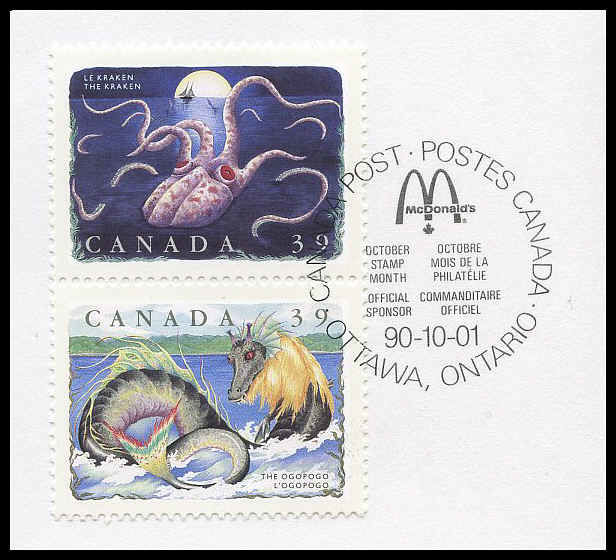 Buy Canada #1290a - Kraken (1990) 39¢ | Arpin Philately
