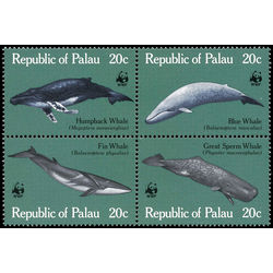 palau stamp 24 27 wolrd wildlife fund 1983
