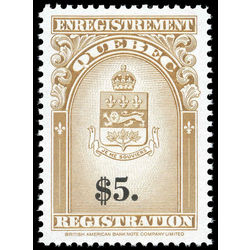 canada revenue stamp qr36 coat of arms 5 1962