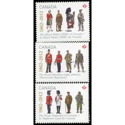 canada stamp 2577a c the regiments 2012
