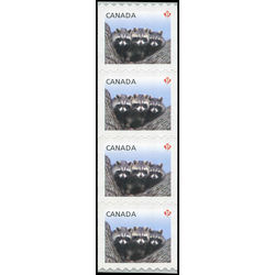 canada stamp 2506strip racoons 2012
