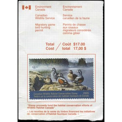 canadian wildlife habitat conservation stamp fwh21a harlequin ducks 8 50 2005