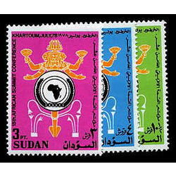 sudan stamp 314 16 unity emblem 1978