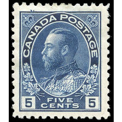 canada stamp 111 king george v 5 1914 M VF 002