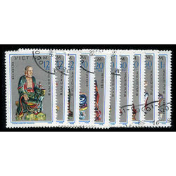 viet nam north stamp 939 48 buddhas 1978