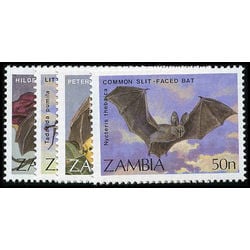 zambia stamp 466 9 bats 1989