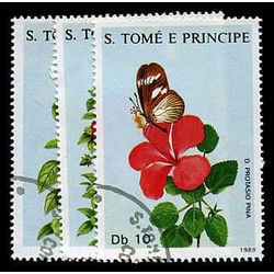 sao tome principe stamp 827 butterflies 1988