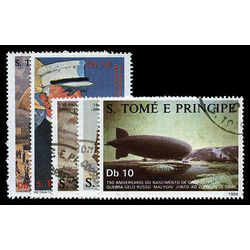 sao tome principe stamp 829 30 zeppelin 1988