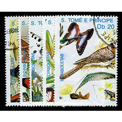 sao tome principe stamp 898 902 butterflies 1989