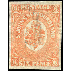 newfoundland stamp 13 1860 second pence issue 6d 1860 u vf 003