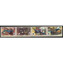 st lucia stamp 1251 1254 wolrd wildlife fund 2008