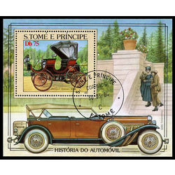 sao tome principe stamp 713 old cars 1983