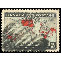 canada stamp 85ii christmas map of british empire 2 1898 U VF 001