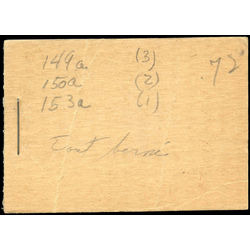 canada stamp booklets bk bk13a booklet king george v 1929 M FNH 002