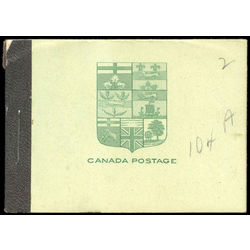 canada stamp booklets bk bk3c booklet king george v 1913 M FNH EN 001