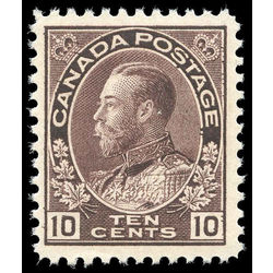 canada stamp 116 king george v 10 1912 M F VFNH 001