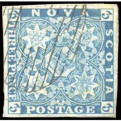 nova scotia stamp 2b pence issue 3d 1857 U VF 001