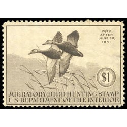 us stamp rw hunting permit rw7 black mallards 1 1940