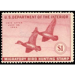 us stamp rw hunting permit rw10 wood ducks 1 1943