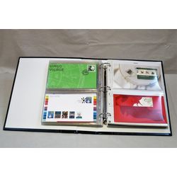 green album with vinyl pages for fdc 2011 2014
