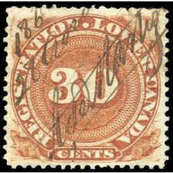 canada revenue stamp qr3 registration lower canada 30 1866