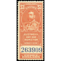 canada revenue stamp feg6 king george v 3 1930