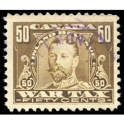 canada revenue stamp fwt16 george v war tax 50 1915